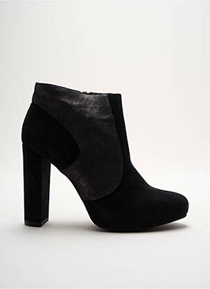 Botine/ghete nubuc toc înalt de 10cm și mai mult negru UNISA femeie