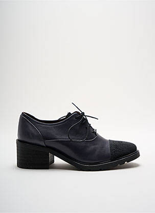 Derby-uri țesătură satinată toc de 4 la 6 cm negru MINKA DESIGN femeie
