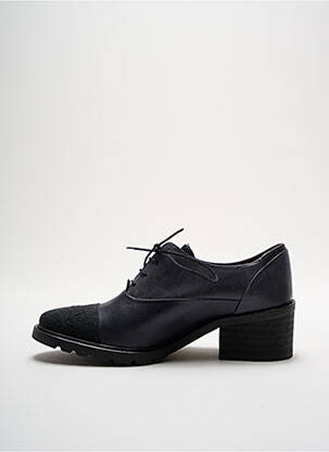 Derby-uri țesătură satinată toc de 4 la 6 cm negru MINKA DESIGN femeie