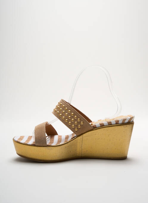 Mulete/Saboți bej CAFE NOIR femeie