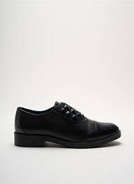 Derby-uri țesătură satinată toc plat până la 3 cm negru CAFE NOIR femme