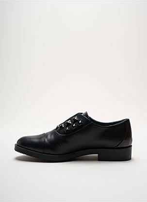 Derby-uri țesătură satinată toc plat până la 3 cm negru CAFE NOIR femeie
