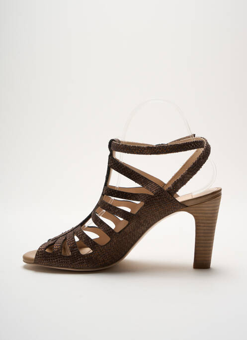 Sandale/Pantofi decupați maro ROSEMETAL femeie