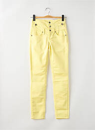 Pantalon slim conic talie înaltă galben LIU JO femme