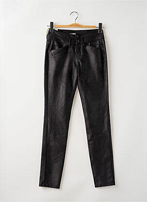 Pantalon slim elasticitate mărime normală negru FIVE femeie