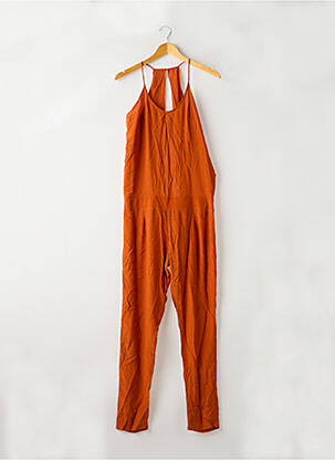 Salopetă-pantalon croială fluidă bretele subțiri portocalie KARMA KOMA femeie