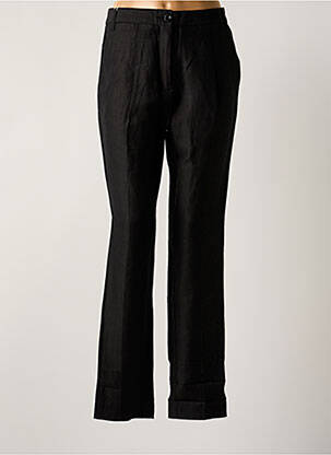 Pantalon drept țesătură crep talie înaltă negru MY PANTS femeie