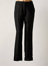 Pantalon drept țesătură crep talie înaltă negru MY PANTS femme