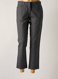 Pantalon 7/8 închidere cu fermoar sub clapetă cu cârlig mărime normală gri MY PANTS femme