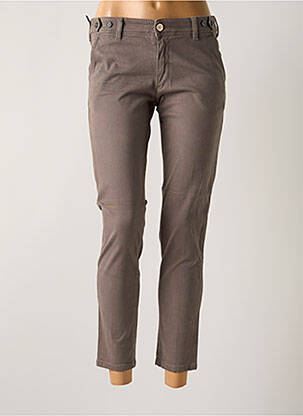 Pantalon 7/8 elasticitate mărime normală maro NFY femeie
