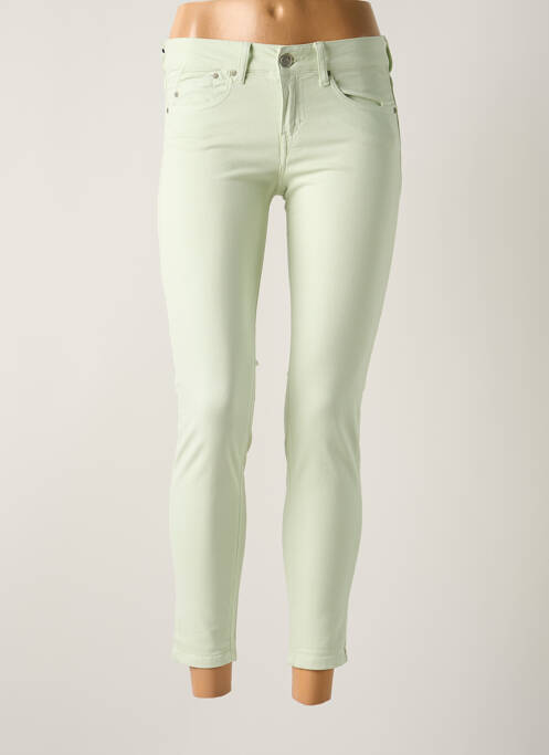 Blugi cu croială slim verde CORLEONE femeie