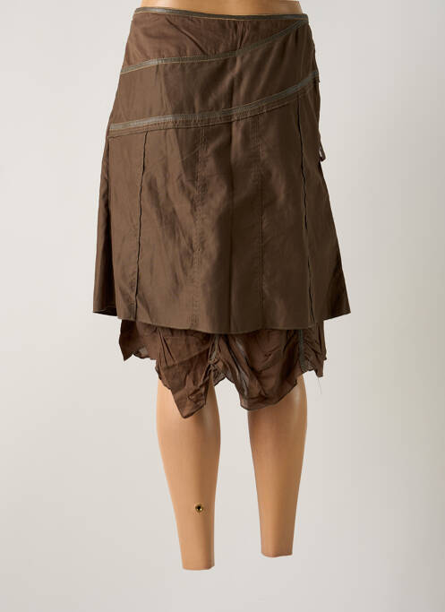 Fustă midi maro SALT & PEPPER femeie