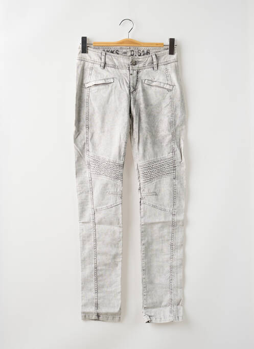 Blugi cu croială slim talie joasă talie joasă gri IKKS femme