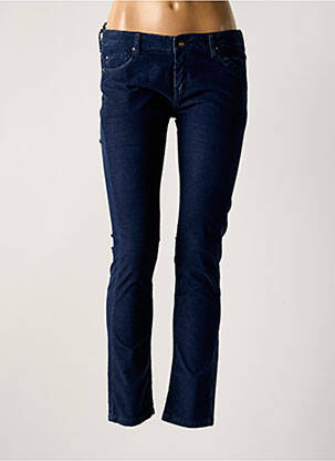Pantalon slim talie joasă talie joasă albastru HOD femeie