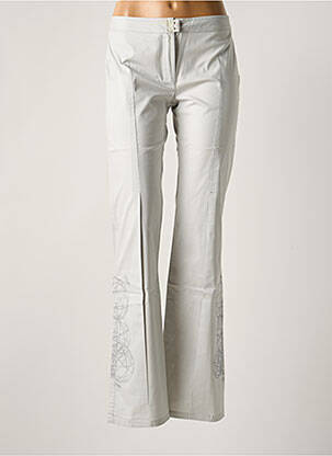 Pantalon drept elasticitate talie joasă gri OHDD femeie