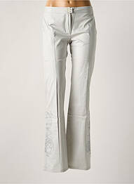 Pantalon drept elasticitate talie joasă gri OHDD femeie