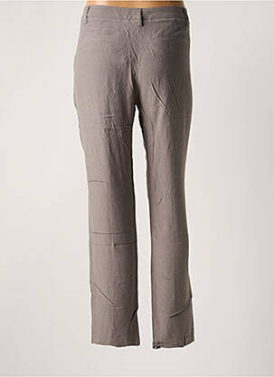 Pantalon drept țesătură crep mărime normală gri AMERICAN VINTAGE femeie