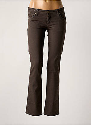 Blugi cu croială dreaptă maro purple and pink femeie