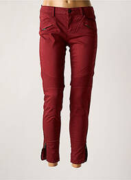 Pantalon 7/8 elasticitate mărime normală roșu CORLEONE femme