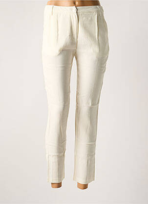 Pantalon 7/8 talie cu cleme mărime normală bej AMERICAN VINTAGE femeie