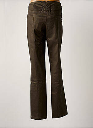 Pantalon drept elasticitate talie joasă maro ONE STEP femeie