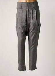 Pantalon cargo buzunare talie înaltă gri FREEMAN T.PORTER femeie