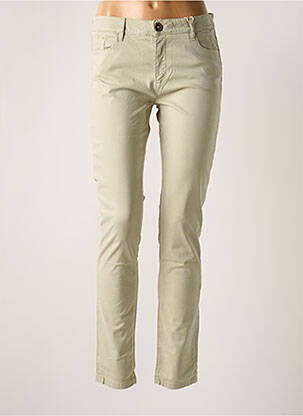 Pantalon slim bej MAYJUNE femeie