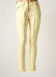 Pantalon slim elasticitate mărime normală galben CIRCLE OF TRUST femme