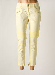 Pantalon 7/8 elasticitate mărime normală galben CORLEONE femeie