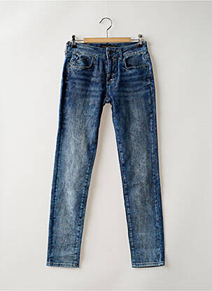 Blugi cu croială slim albastru CORLEONE femeie