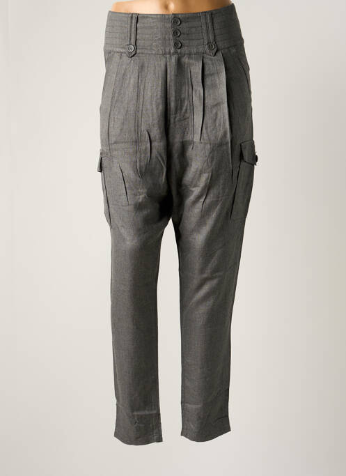 Pantalon cargo buzunare talie înaltă gri FREEMAN T.PORTER femme