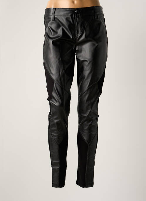 Pantalon slim negru CORLEONE femeie