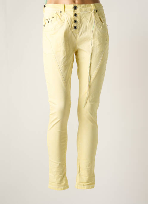 Pantalon slim galben CIRCLE OF TRUST femeie