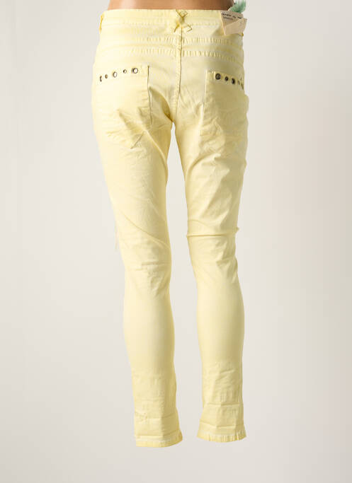 Pantalon slim galben CIRCLE OF TRUST femeie