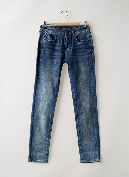 Blugi cu croială slim albastru CORLEONE femeie