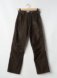Pantalon drept țesătură catifea maro G STAR homme