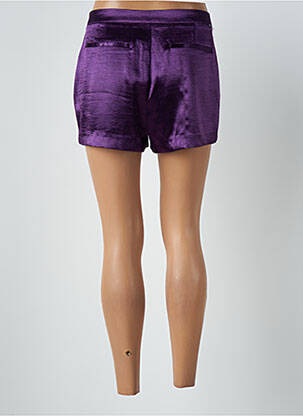 Șort talie cu cleme talie înaltă violet OBEY femeie