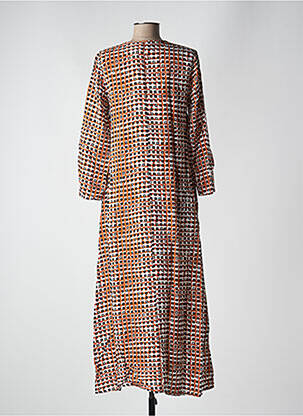 Rochie lungă mâneci lungi mâneci lungi maro ATTIC AND BARN femeie