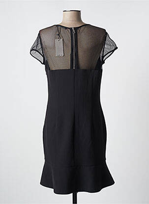 Rochie scurtă închidere cu fermoar la spate mâneci scurte negru SET femeie