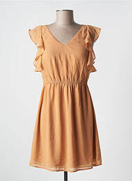 Rochie scurtă mâneci scurte mâneci scurte portocaliu VERO MODA femeie