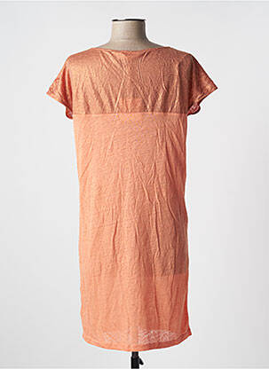 Rochie scurtă mâneci scurte mâneci scurte portocalie MARIE-SIXTINE femeie