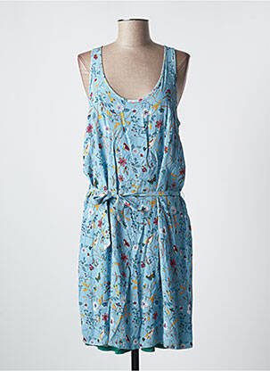 Rochie midi imprimeu floral fără mâneci albastru MARIE-SIXTINE femeie