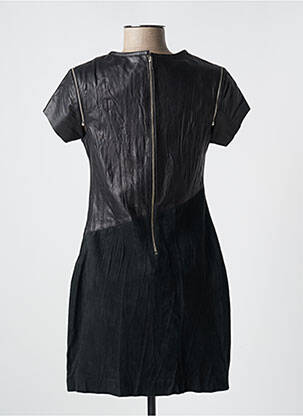 Rochie scurtă închidere cu fermoar la spate mâneci scurte negru FIRETRAP femeie