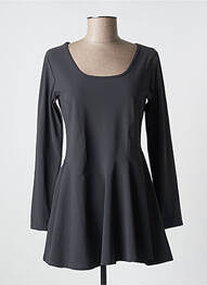 Rochie scurtă mâneci lungi mâneci lungi gri SAH FAMILY femme