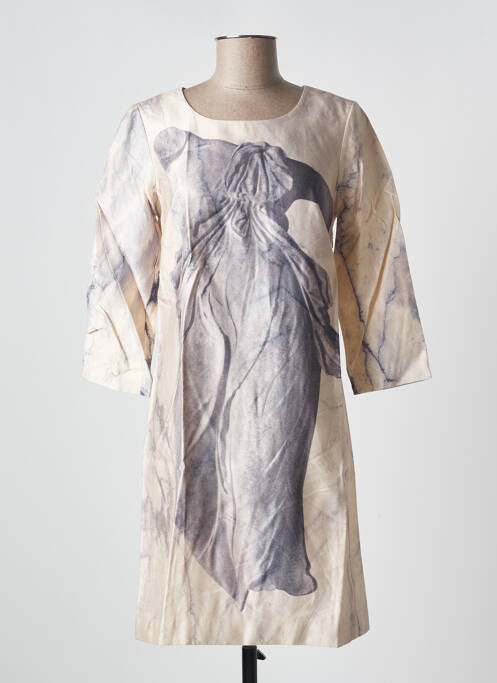 Rochie scurtă bej NICE THINGS femeie