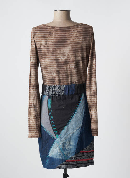 Rochie midi maro DESIGUAL femeie