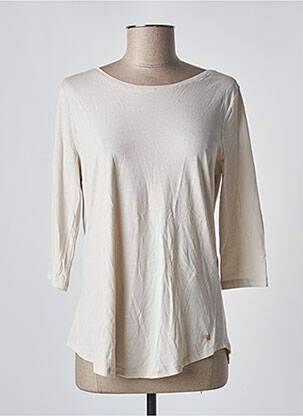 Tricou mâneci 3/4 mâneci 3/4 bej DES PETITS HAUTS femeie