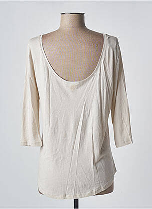 Tricou mâneci 3/4 mâneci 3/4 bej DES PETITS HAUTS femeie