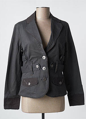 Jachete casual guler tip costum negru SALT & PEPPER femeie