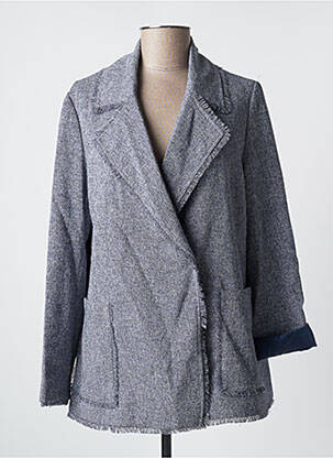 Jachete casual guler tip costum albastru GRACE & MILA femeie